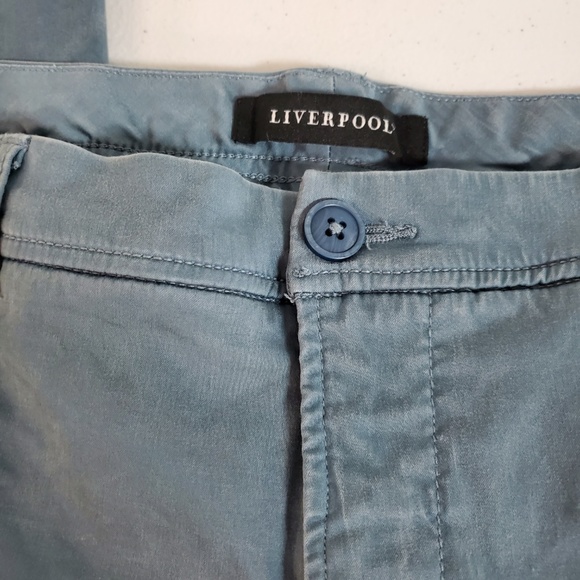 Liverpool Blue Straight Leg Pants - Picture 2 of 8